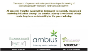 International Plantscape Awards 2023 Sponsorship opportunities!